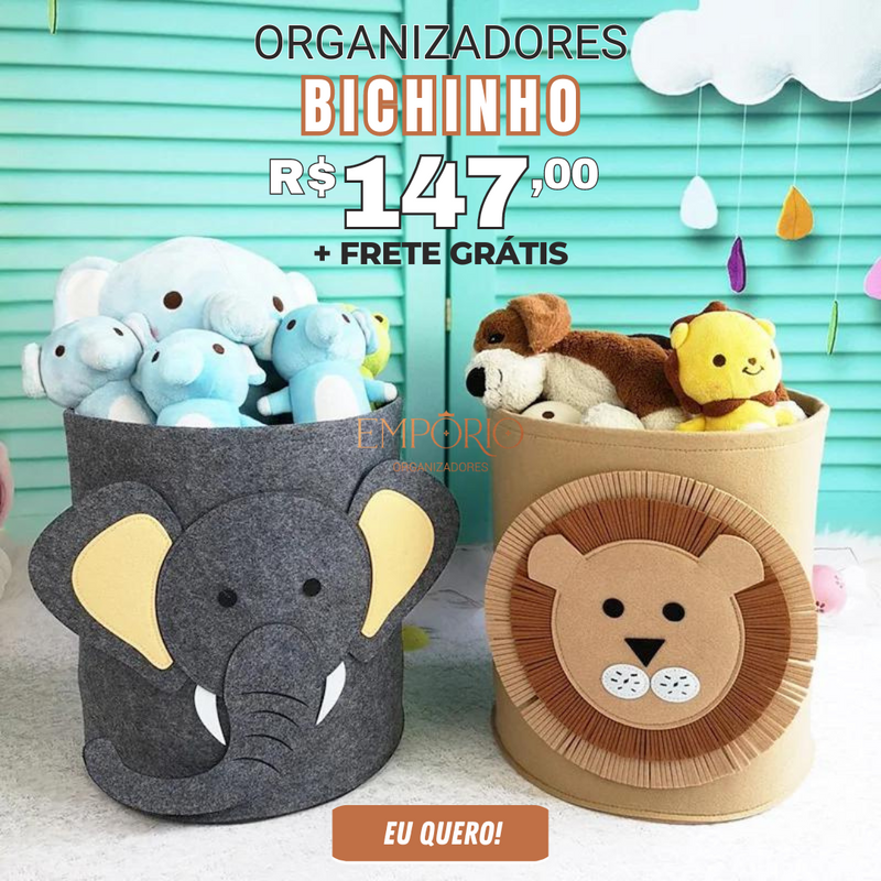 Bichinhos Organizadores - Frete Grátis