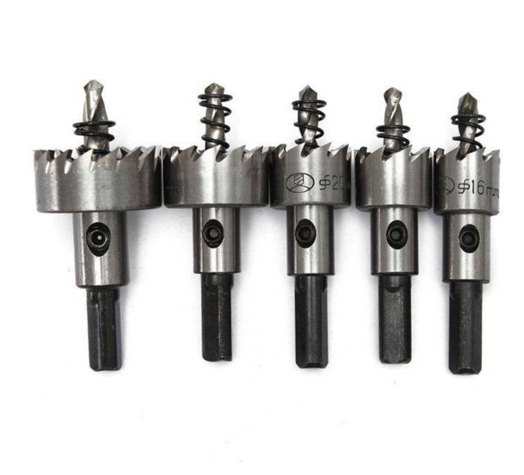 Kit 5 Brocas Serra Copo Titânio