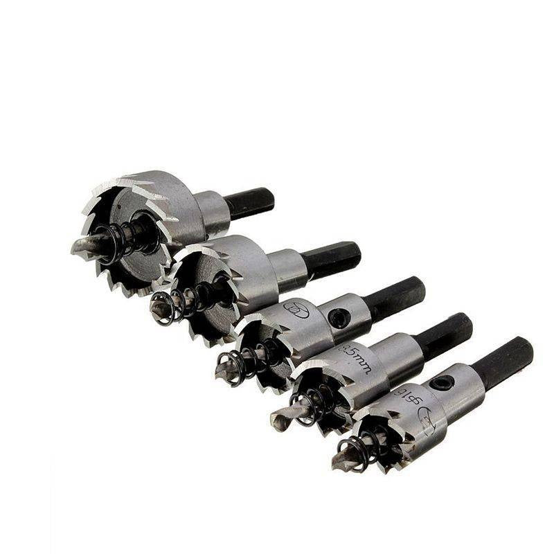 Kit 5 Brocas Serra Copo Titânio