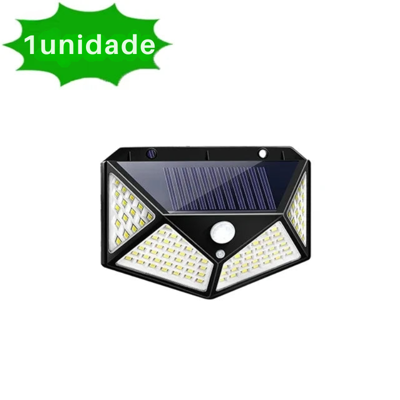 Kit Refletor Solar Impermeável com Sensor de Presença (COMPRE 2 LEVE 4)