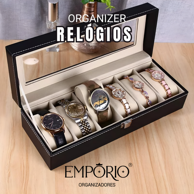 Organizador de Relógios - Frete Grátis