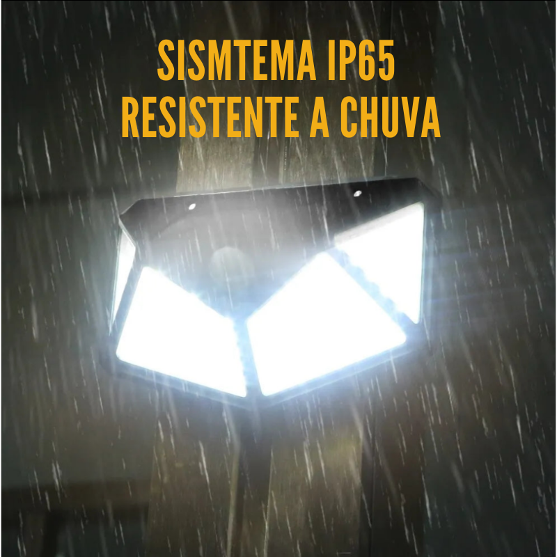 Kit Refletor Solar Impermeável com Sensor de Presença (COMPRE 2 LEVE 4)