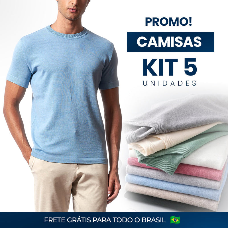 "COMPRE 3 LEVE 5" - Camisas Algodão Egípcio Premium! - Direto da Fábrica