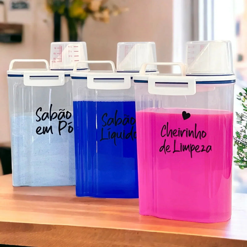 Kit Para Armazenamento Copo Medidor 2.Litros